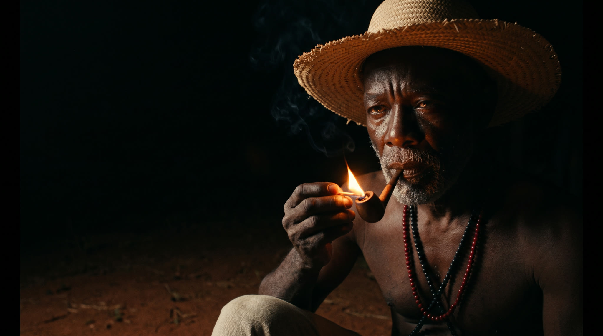 The match — first light source